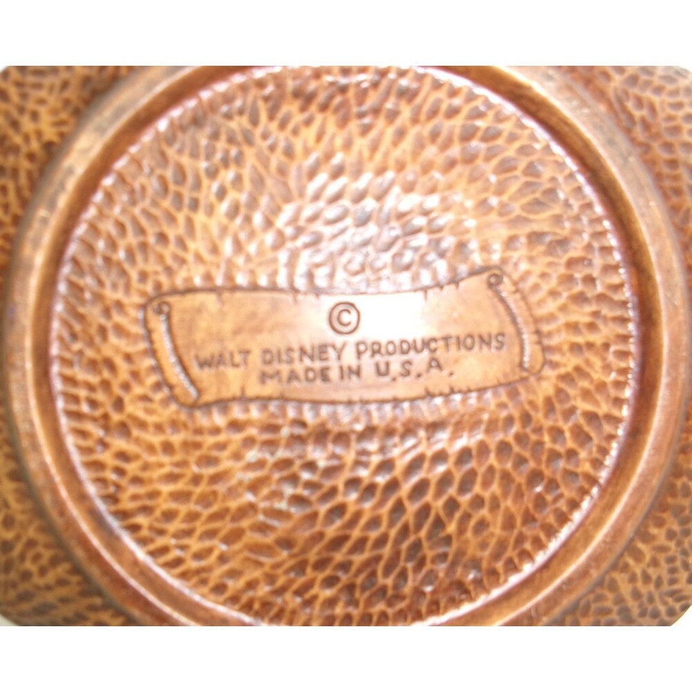 Vintage Walt Disney World Souvenir Plate Ashtray Trinket Dish Horse and Buggy 8" - Picture 4 of 4